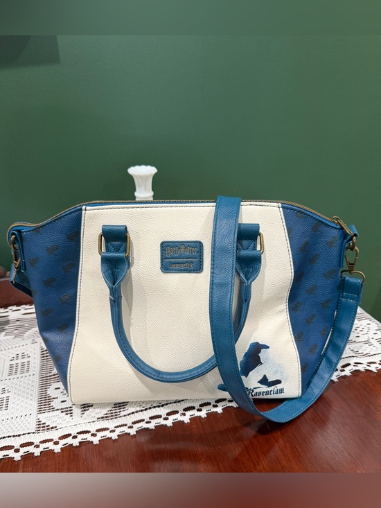 Loungefly Handbags - Loungefly Blue and White Ravenclaw Satchel Bag